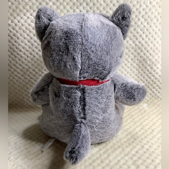 PetSmart Plush Lucky Cat Stuffed Dog Or Child Toy with Squeaker Inside Red Bow - Picture 5 of 13